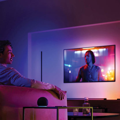 Philips Hue White and Color Ambiance Gradient Signe, Lampada da Tavolo LED, Smart, 16 Milioni di Colori, con Bluetooth, Bianca