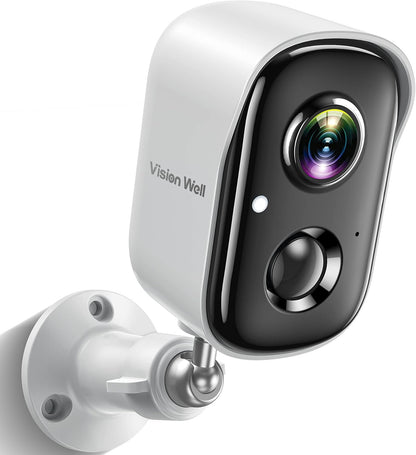 Wireless Cameras for Home/Outdoor Security, Battery Powered 1080P HD WiFi Security Cameras Wireless Outdoor with Spotlight, AI Motion Detection, Color Night Vision, SD/Cloud-2 Pack
