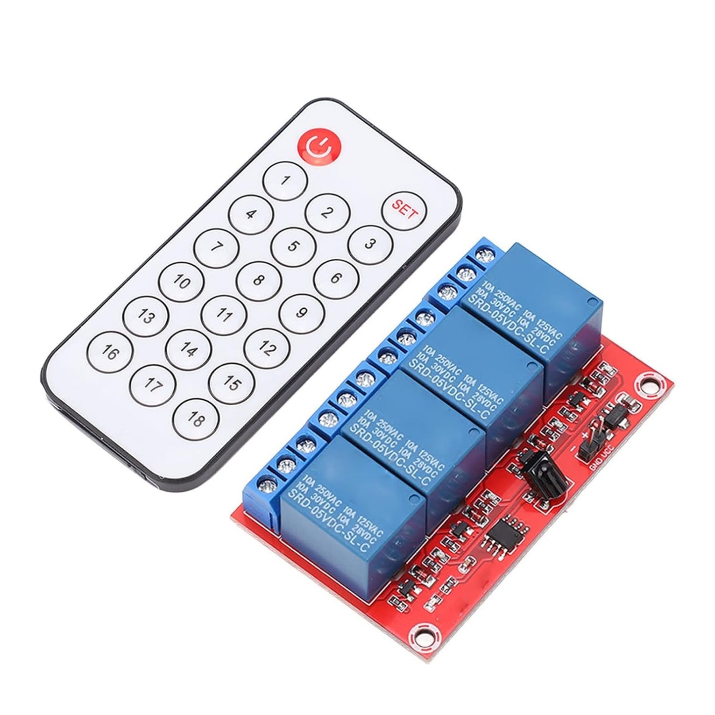 4 Channel Relay Module Infrared Remote Control Switch Set for Home Automation System (5V)