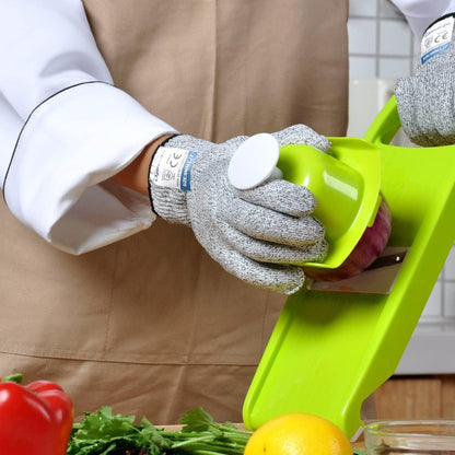 Dowellife Cut Resistant Gloves Food Grade Level 5 Protection, Safety Kitchen Cuts Gloves for Oyster Shucking, Fish Fillet Processing, Mandolin Slicing, Meat Cutting and Wood Carving, 1 Pair (Medium)