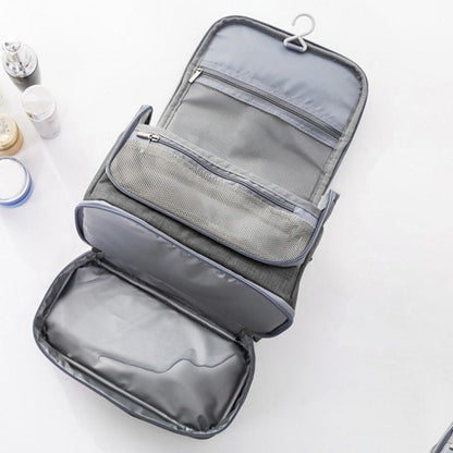 Travel Storage Bag, Compact Travel Organizer, Home Travel Organizer, Toiletry Storage Bag, Travel Hygiene Kit, Wet Dry Organizer, Travel Bag Storage With Hook for Home Travel, Gray, riferimento