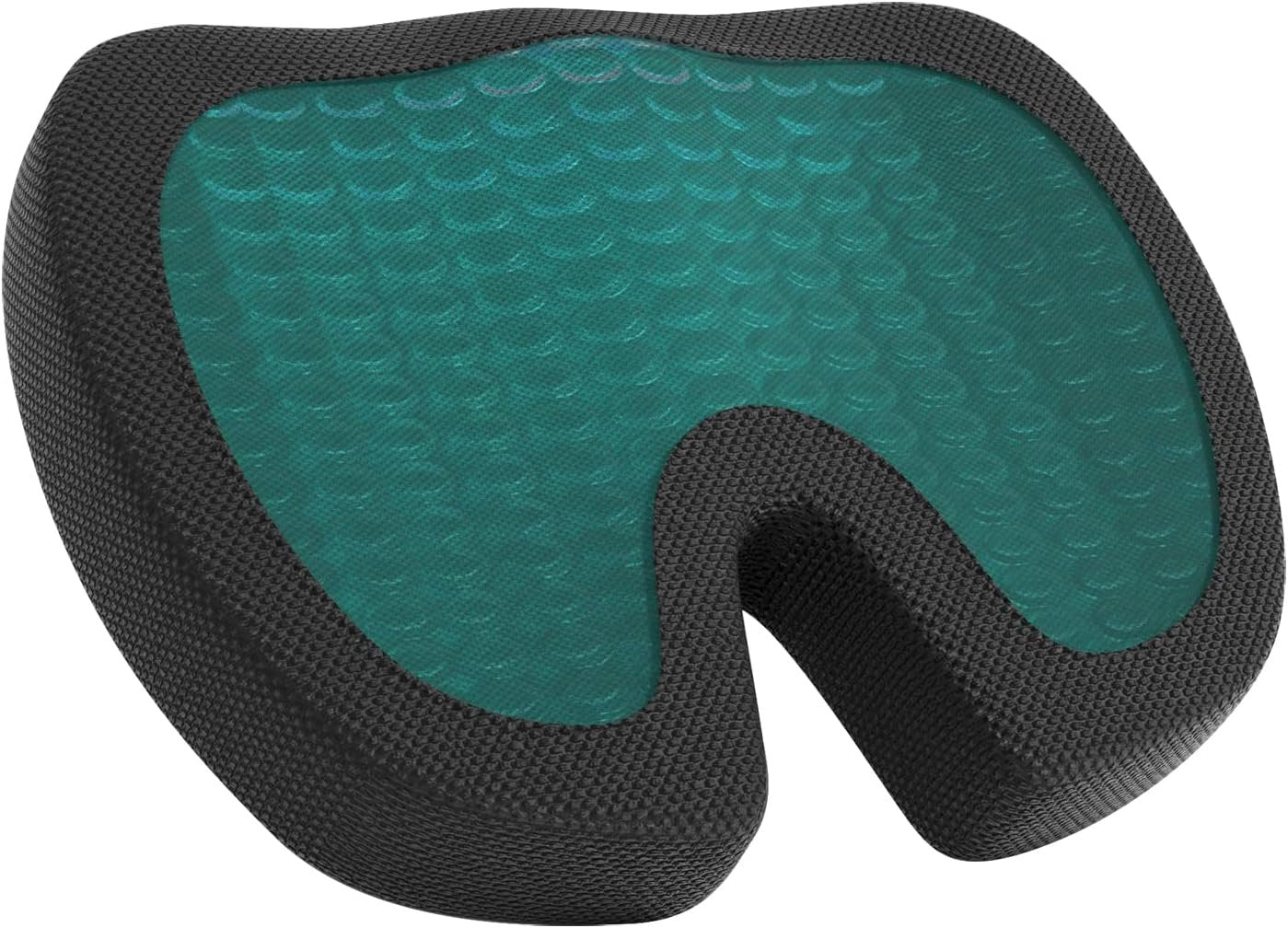 Amazon Basics Seat Cushion & Lumbar Support, Cool Gel Memory Foam, Black, 2-Pack