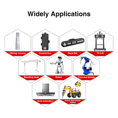 Juyancao 125mm 20N Mini Electric Linear Actuator 5 Inch Linear Motion Actuator 12V Actuators with Brackets for Cabinets, Robotics, Home Automation, Window Opener