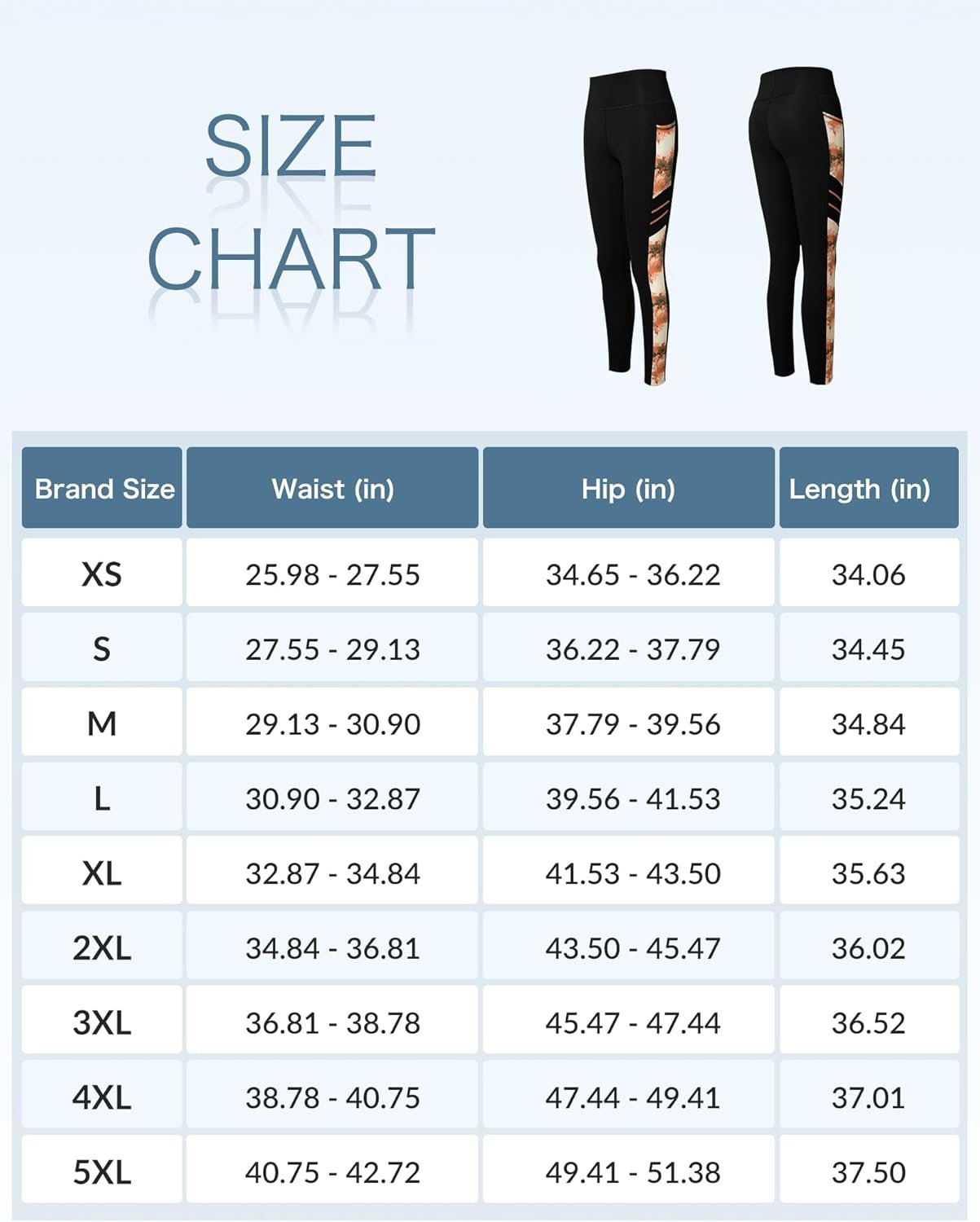 Yvette Printed Leggings for Women High Waisted Workout Tummy Control Yoga Pants with Pockets