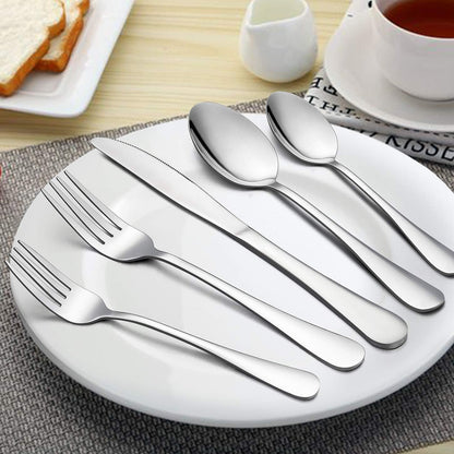 Flatware Set, 20-Piece Elegant Silverware Cutlery Set, Stainless Steel Utensils Service for 4, Include Knife/Fork/Spoon, Mirror Polished, Dishwasher Safe