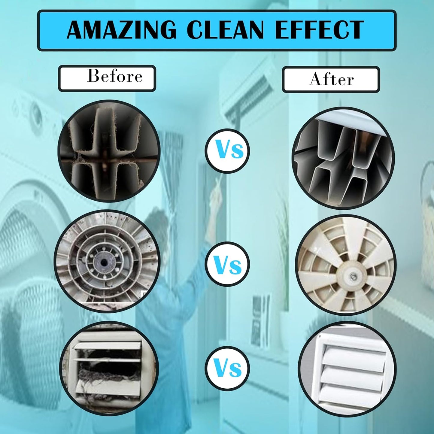 2pcs Dryer Vent Cleaning Kit, Lint Remover Trap Cleaner, Home Essentials, Long Flexible Refrigerator Coil and Vacuum Brush