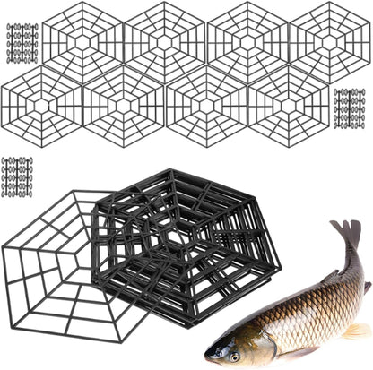 Pond Netting, Ponds Fish Protector Net, Hexagonal Mesh Garden Nettings, Shrimp and Safety Barrier, Ideal Protective Tool for Defending from Outdoor Predators, 26.8x26.8cm