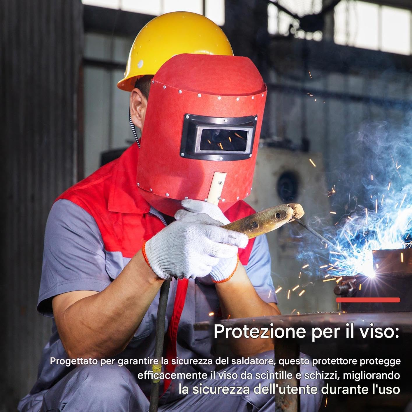Welding Shield Hand Held, Portable Safety Face Shield Protector, Welder Helmet Panel For Men, Spark And Debris Protection, Lightweight Welding Tool For Cutting, Grinding, Fabrication