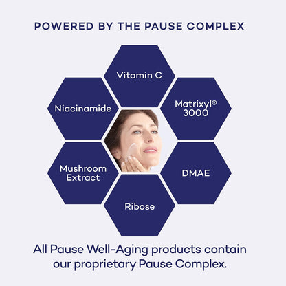 Pause Well Aging Detox Serum - Skin Care For Menopausal Women - Clarifies and Unclogs Pores - Skin Firming Serum That Lifts and Brightens - Balancing Serum For Fine Lines and Wrinkles - 1 fl oz