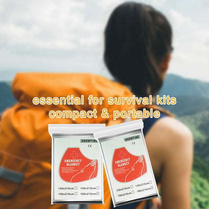 6 Pack Camping Emergency Blankets, 210 * 160cm Mylar Thermal Blanket, Portable First Aid Foil Blanket for for Outdoor, Camping, Hiking, Travel