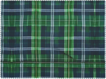 JEJEA Blue Scottish Tartan print Rectangle Tablecloth Waterproof Wrinkle Free Table Cloth For Kitchen Dining Tabletop