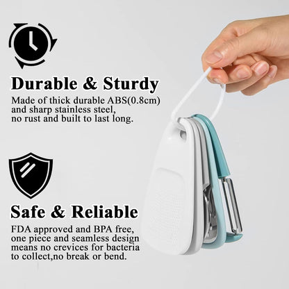 Kitchen Gadgets Set 5pack, Stackable Cooking Tools Space Saving for Small Kitchen, Accessories for Camper Inside Dishwasher Safe