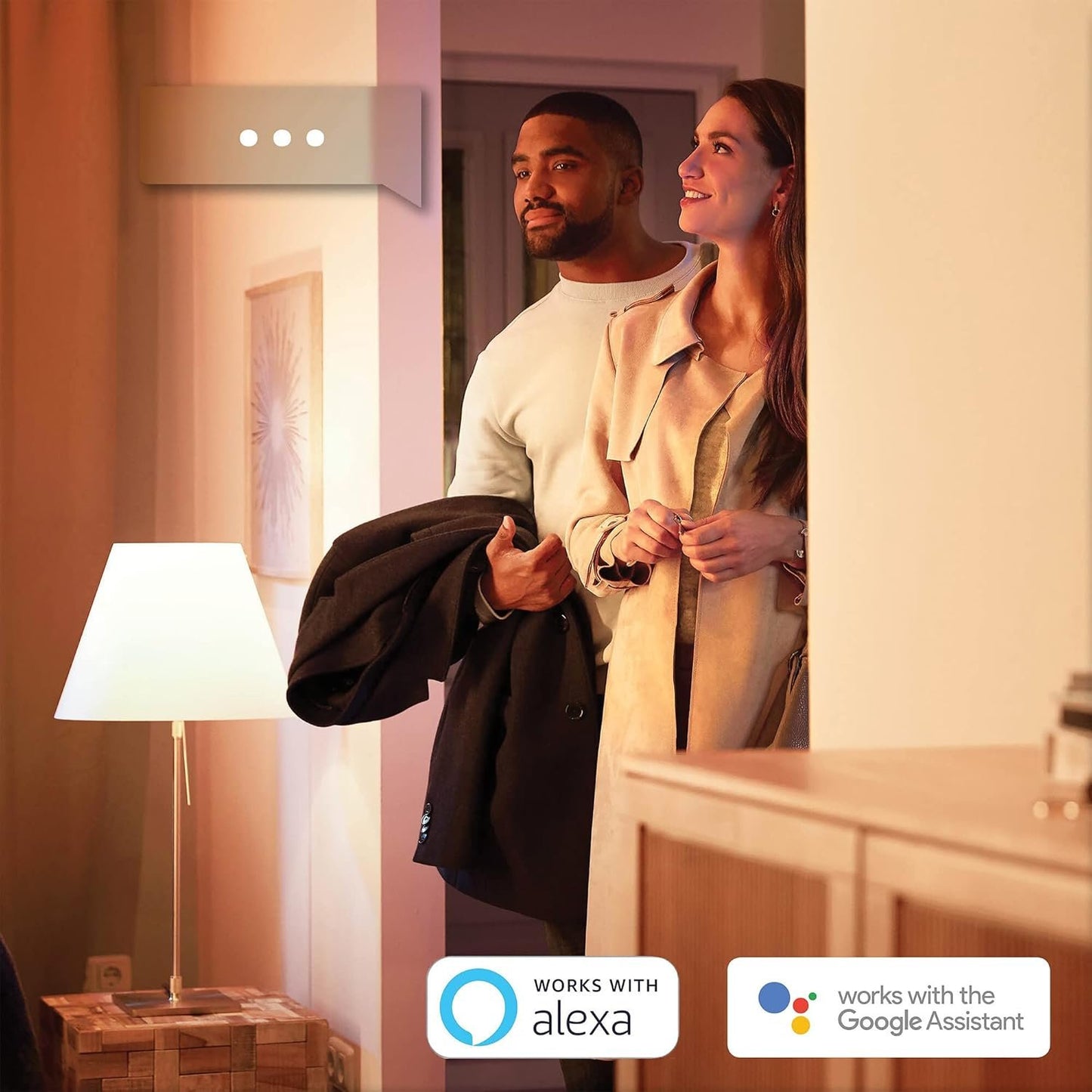 Philips Hue White Single Smart Spotlight Bulb LED [GU10 Spotlight] - 400 Lumens. Compatible with Alexa, Google Assistant and Apple Homekit