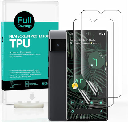 Ibywind Screen Protector for Google Pixel 6 Pro,[Pack of 2][plastic positioner][In-Display Fingerprint Support][Bubble Free]