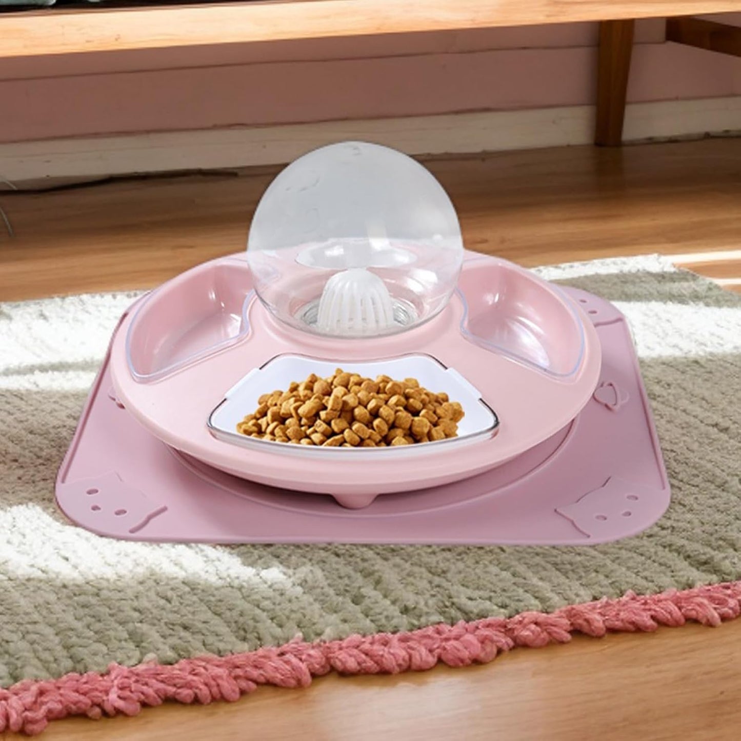 Ciotole per gatti, ciotola per acqua per animali domestici, ciotola rialzata per una facile alimentazione e design anti-fuoriuscite, ciotole per cibo per gatti lavabili in lavastoviglie, ciotola
