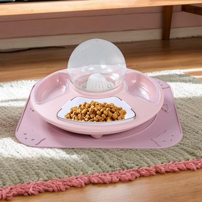 Ciotole per gatti, ciotola per acqua per animali domestici, ciotola rialzata per una facile alimentazione e design anti-fuoriuscite, ciotole per cibo per gatti lavabili in lavastoviglie, ciotola