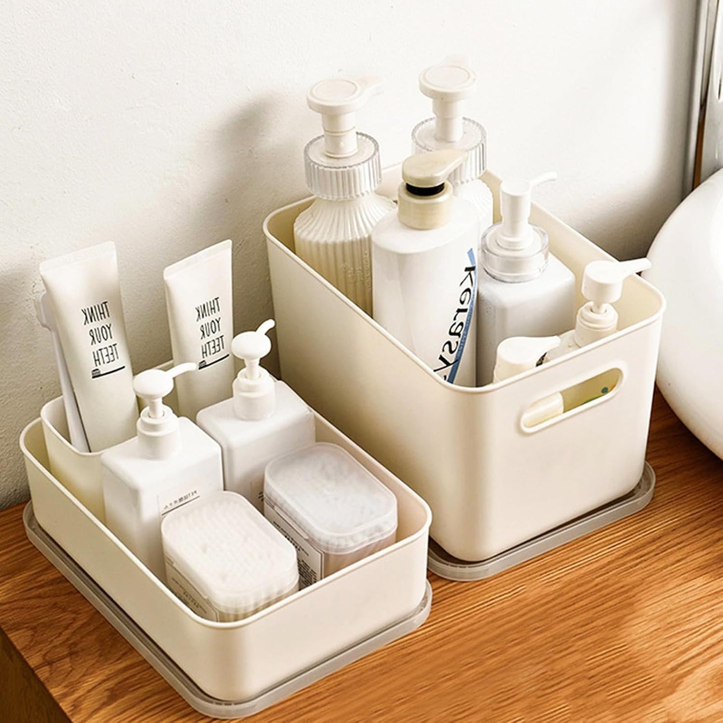 GMYMTM 6-Pack Heavy-Duty Plastic Storage Bins (2XXL 2L 2M) with Lids - Multi-Use Organiser for Garage, Laundry, Pantry, Bathroom & Toys Durable Stackable Design