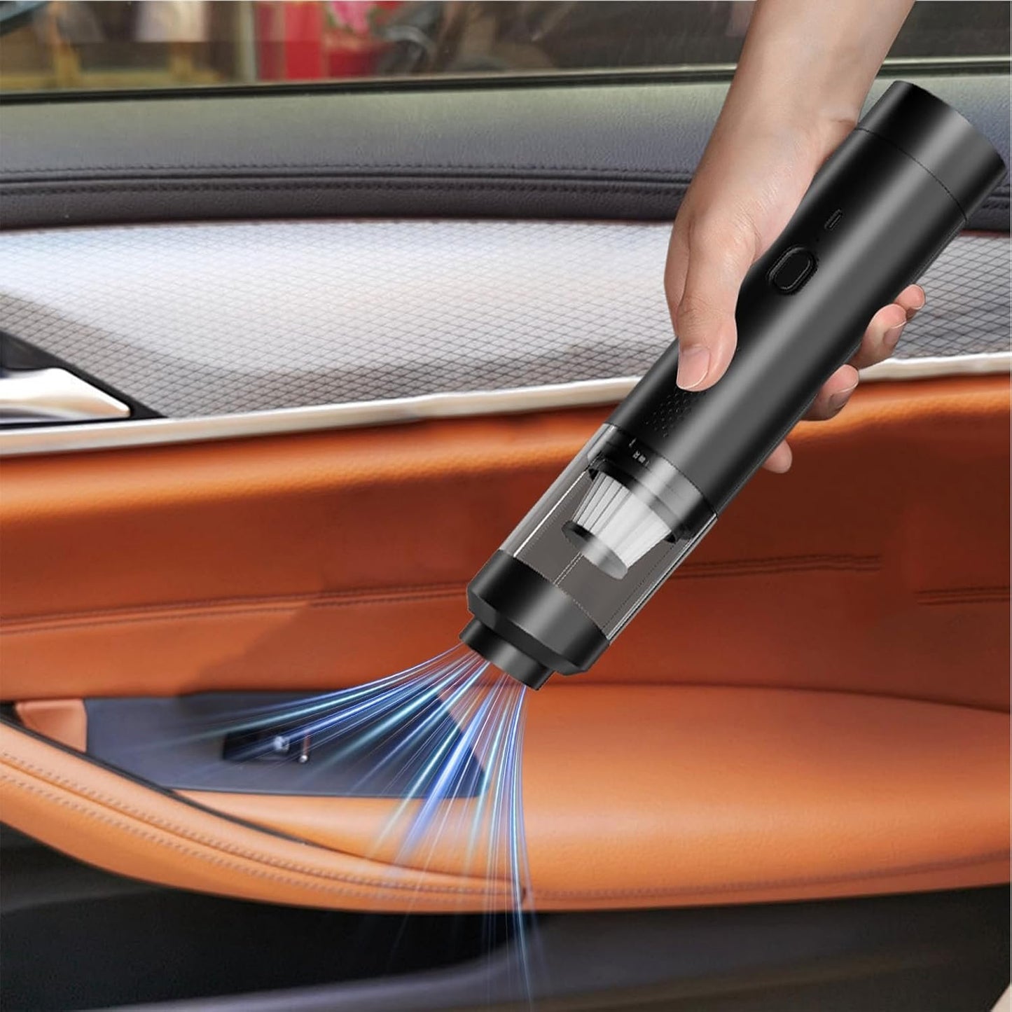 Generico Car Vacuum, Cordless Air Duster 200w High Power, Portable 19000pa Suction Cleaner Lightweight Handheld Design, for Car Carpet, Floor Home, Dust Hair Cleaning, Pet, Detailing