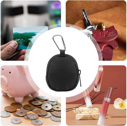 Multi-Functional Keychain Pouch Wallet, Outdoor Waist Case and Backpack Accessory for Travel, Camping, Hiking, Fishing, Cycling, and Exploration, Versatile Organizer for Gear Solution, Black, Please