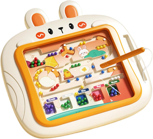 mivceklw Magnetic Color Maze Toy, Counting & Matching Puzzle, Magnetic Drawing Board, Color & Number Learning Game, Skill Development and Educational Play