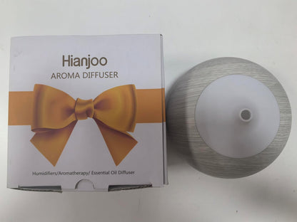 Hianjoo Essential Oil Diffuser 500ml, Electric Aroma Diffuser Humidifier Ultrasonic Aromatherapy for Bedroom Spa Yoga with 14 LED Lights - Great Choice Gifts for Families Lovers Friends (White)