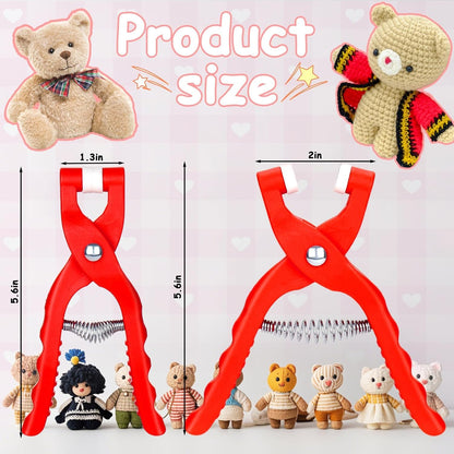 Juome 2Pcs Safety Eye Tool for Crocheting - Crochet Tools for Attaching Crochet Safety Eyes, Auxiliary Tool for 5-30mm Stuffed Animals Safety Eyes Making Supplies