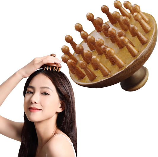 Healeved Wooden Massage Comb,Wooden Scalp Massager,Massage Body Brush,Scalp Massager Comb,Head Massage Comb,Handheld Wood Scalp Comb,Portable Hair Massage Brush,Hair Scalp Care Brush,Guasha Tool