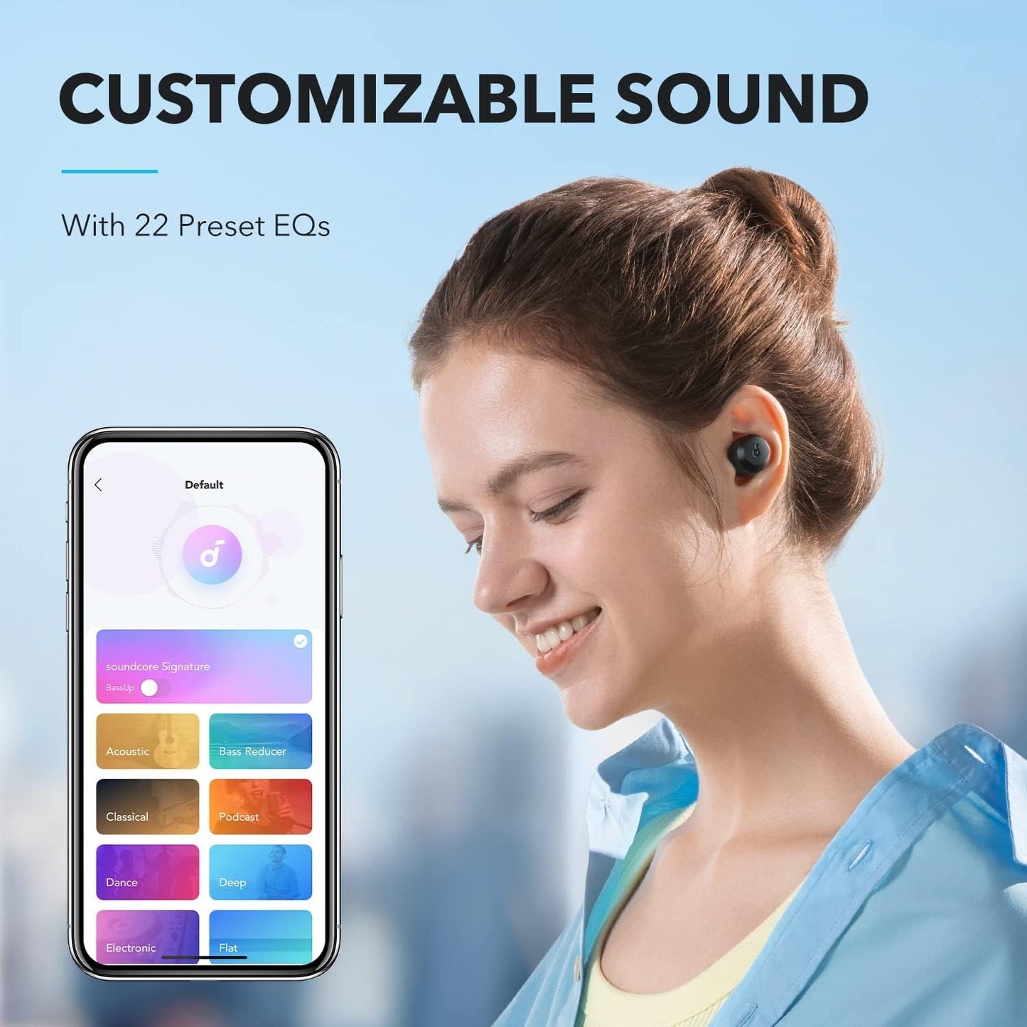 soundcore by Anker A20i True Wireless Earbuds, Bluetooth 5.3, soundcore App, Customized Sound, 28H Long Playtime, Water-Resistant, 2 Mics for AI Clear Calls, Single Earbud Mode, Portable Design