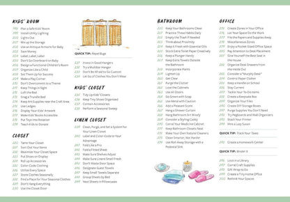 365 Quick & Easy Tips: Home Organization: Simple Techniques to Keep Your Home Neat and Tidy Year Round