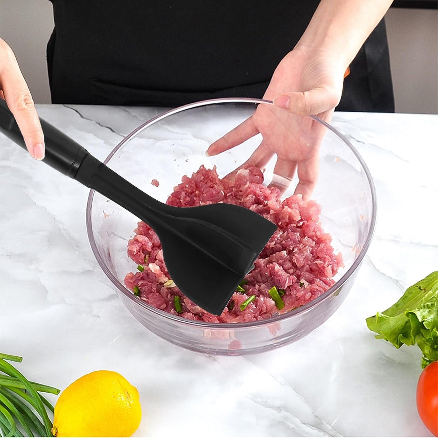 GKYZBB Meat Masher,Ground Beef Smasher,Hamburger Smasher Tool,Meat Masher Kitchen Tool,Cooking Essentials for Kitchen,Most Useful Kitchen Gadgets