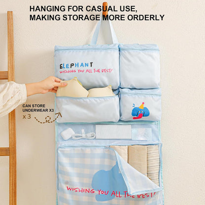 Generic Travel Bra Underwear Storage Bag - Travel Underwear Organizer Bag,Moving Packing Case, Foldable Organization Pouch for Closet Dorm Hotel Daily Use