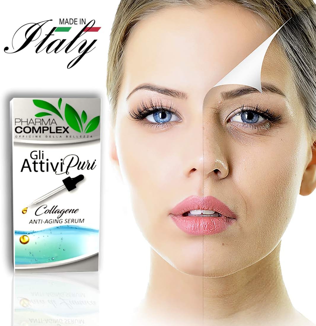 Pure Luxury Active Face Collagen Serum, Drops Filler Face Women Men Anti-wrinkle, Repair-Nourish-High Concentration