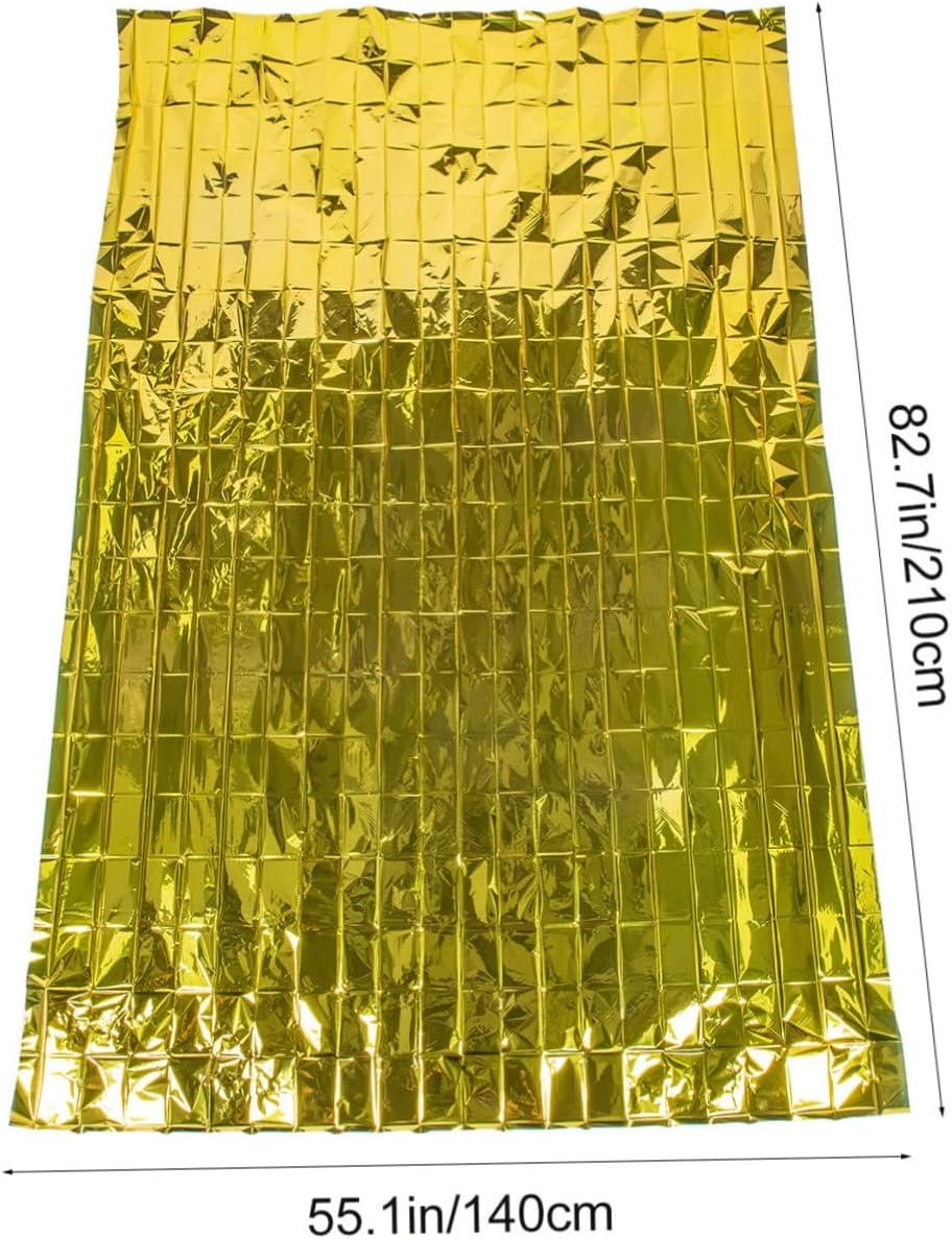 EXHUMKY 6Pcs Portable Emergency Blanket Multi Use Insulation Blankets for Outdoor Aid Survival Gear Lightweight for for Adventure Emergency Situations