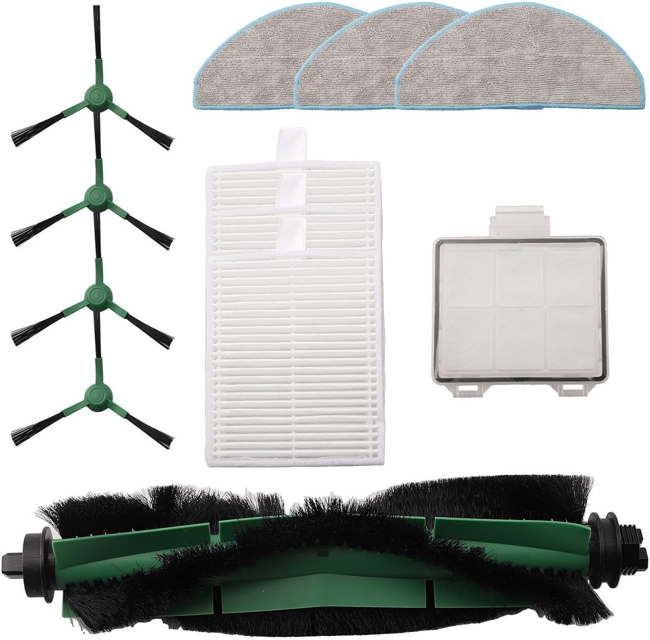 Cleaning For Essentials Kit spazzola principale con filtri e panni mocio insieme a spazzole laterali per Roomba modelli Y0140/Y0110/Y0112