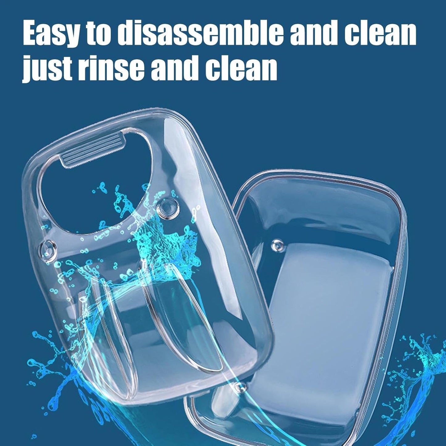 Hamster Sand Bath Container, Gerbil Bathroom Box, Clear Chinchilla Bathtub, Small Animal Body Cleaning Tub Designed for Gentle Grooming Hygiene of Gerbils, Hamster, And Chinchillas