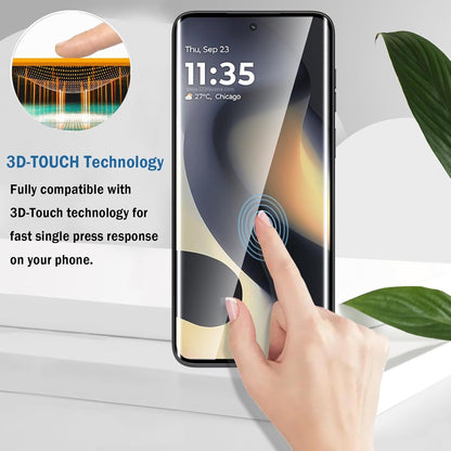 Natbok 2 Pack 3D Compatible with Motorola Edge 2024/2023 Screen Protector,9H Tempered Glass Film,HD Clear Scratch Resistant,Bubble-Free for Moto Edge 2024 Screen Protector