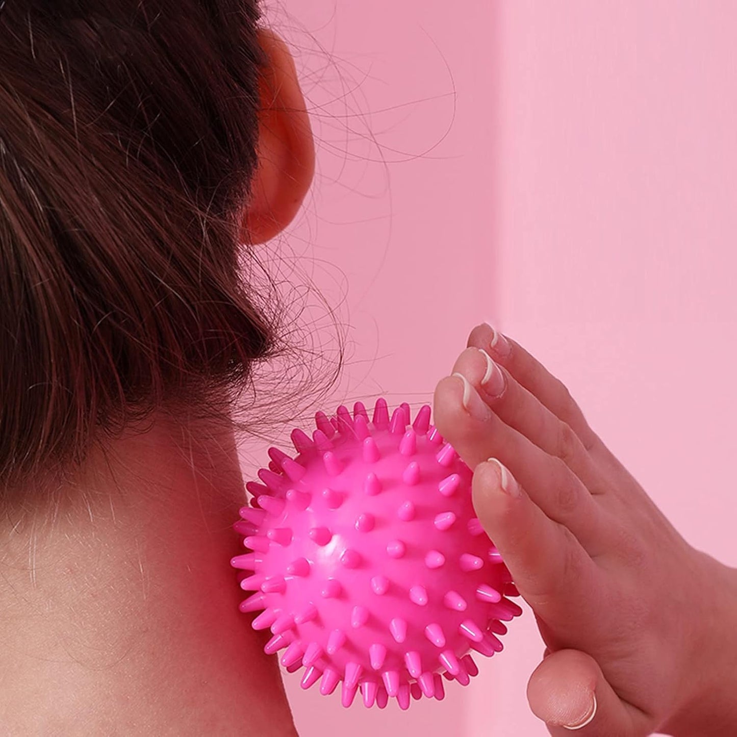 2 Hedgehog Balls, 7 cm, Massage Ball for Sports to Relieve Stress Perfect for Muscle Recovery, Back, Legs, Feet, Hands