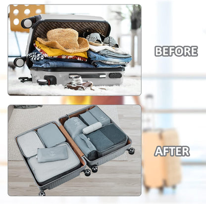 Joyoldelf Suitcase Organizer 9 Pieces Set, Packing Cubes for Packing Cube, Waterproof Travel Luggage Travel Organizer Set