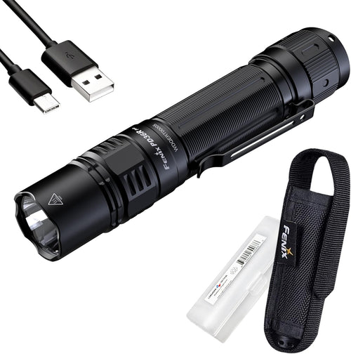 Fenix PD36R Pro 2800 Lumen Rechargeable Tactical Flashlight with 380m Beam & 5 Brightness Levels - IP68 Waterproof - Led Torch Super Bright with USB-C Charging Port