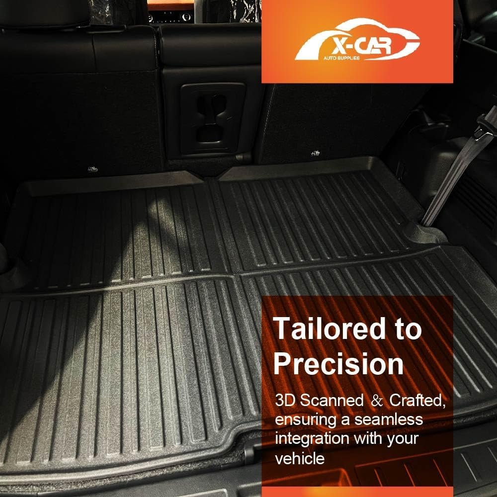 X-CAR Boot Liner for Mitsubishi Outlander PHEV 7-Seater 2021-2025 Luggage Tray Cargo Mat Trunk Cover Heavy Duty Interior Accessories