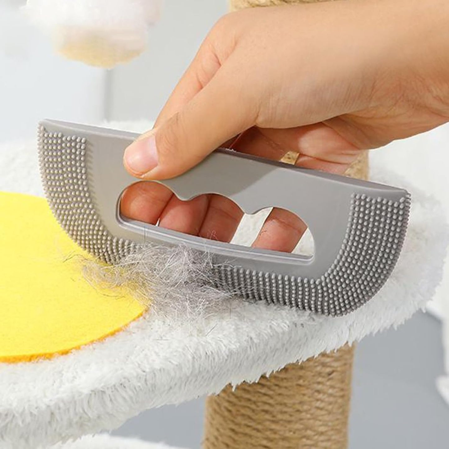 Mini Pet Hair Remover Tool, Reusable Rubber Sheet Lint Cleaner, Compact Car Interior Remover, Deep Cleaning Tools for Carpet, Rug, Couch, Furniture, and Auto Detailing Use