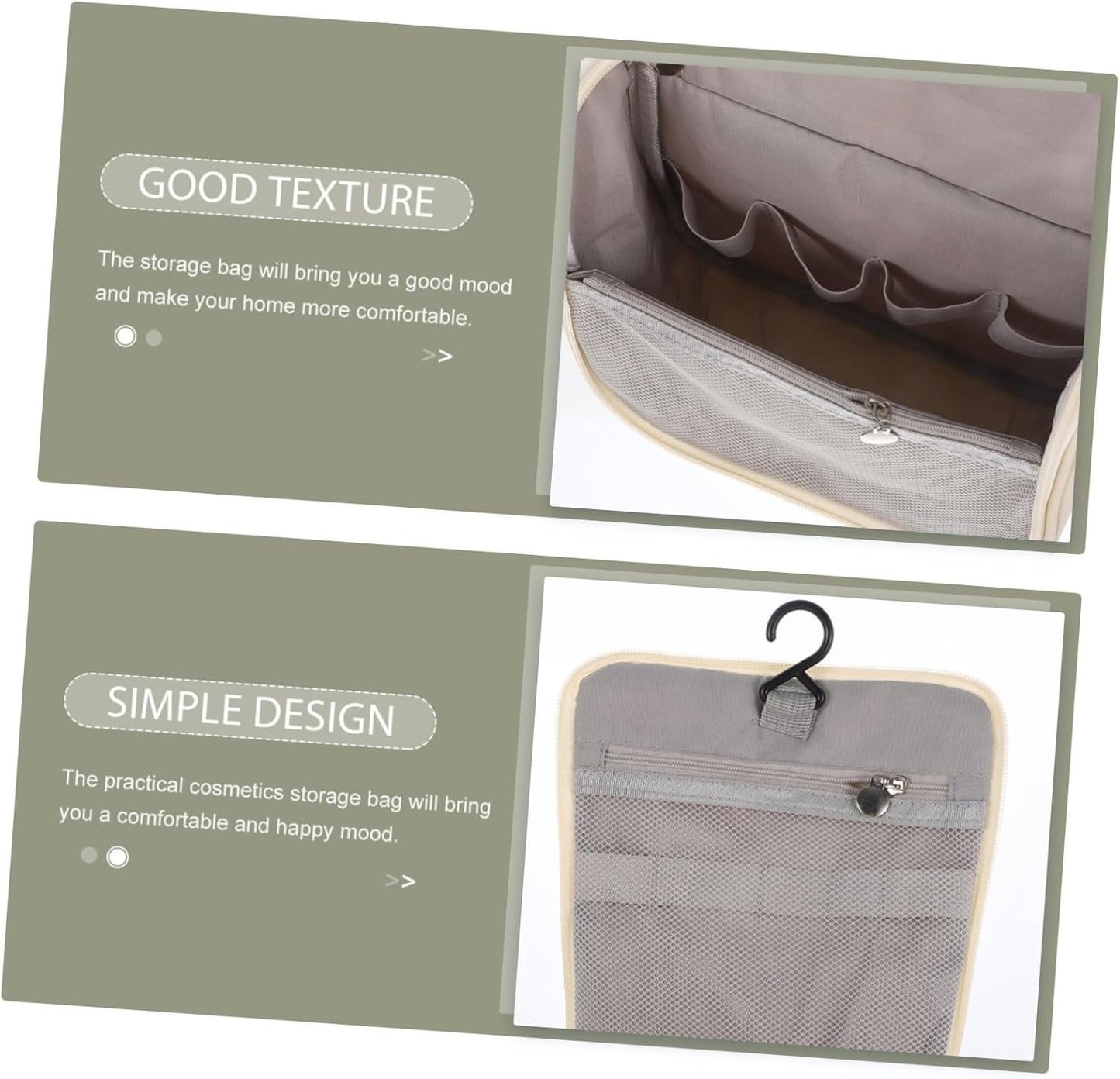 BESTYASH Travel Cosmetic Bag Large Capacity Makeup Organizer Portable Toiletry Bag for Travel Easy for Toiletries and Cosmetics