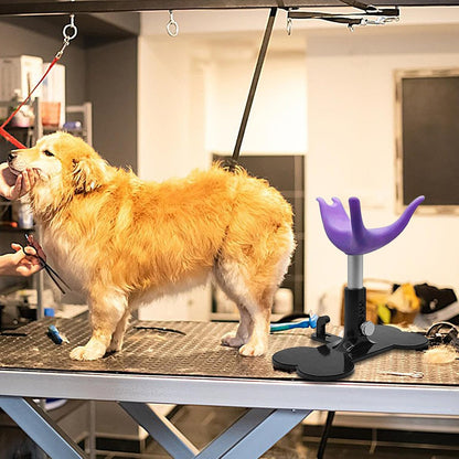 Compatto Dog Grooming Stand, Puppy Bathing Support, Height Adjustable Ladder Bench, Non-Slip, Sturdy Steel Frame, Black, Bathing Showering Trimming for Dogs and Pets