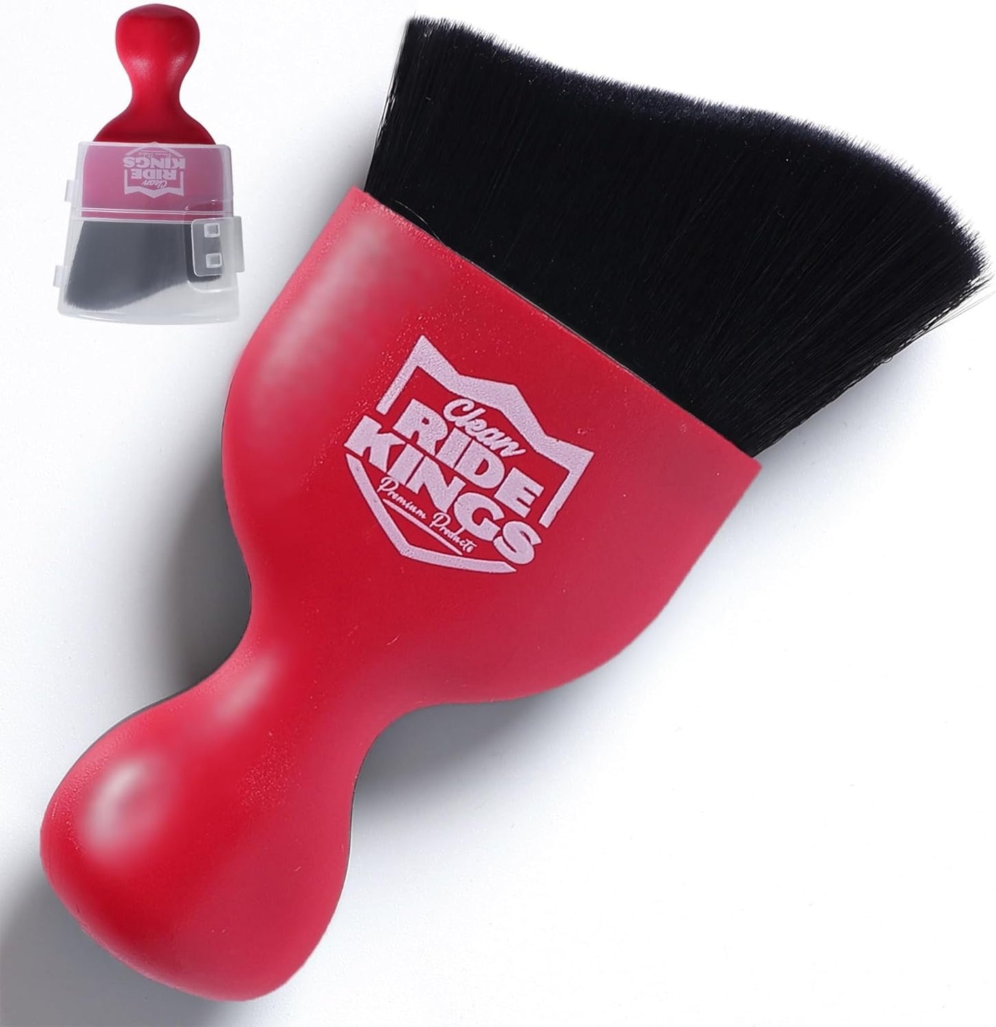 Car Interior Cleaner,Auto Soft Hair Detailing Brush Car Cleaning Kit Auto Detailing Tools Car Cleaning Supplies Car Accessories Car Gifts for Men Women Red