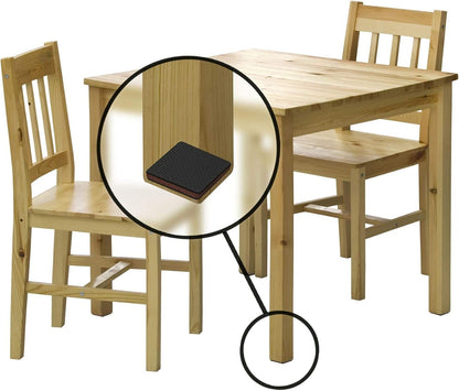 Slipstick GorillaPads CB142 50mm Non-Slip Furniture Pads/Grippers (Set of 8) Furniture Leg Floor Protectors, 2 Inch Square, Black