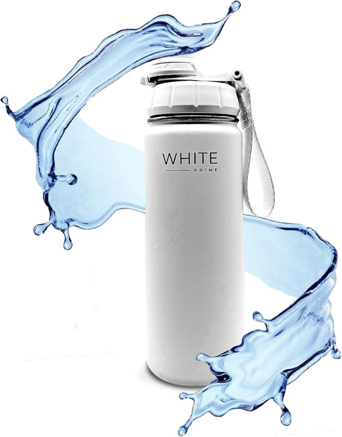 WHITE Prime | 18 oz Water Bottle | Wide Mouth | Drinkware Flasks