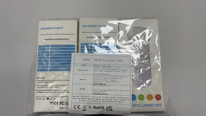 Zoeson Motion Sensor Light Indoor with Base, USB Rechargeable Battery 2000mAh, Dimmable LED Night Light, Bedside Lampfor Kids Room, Bathroom,Living Room, Bedroom(Warm White) (3-Pack)