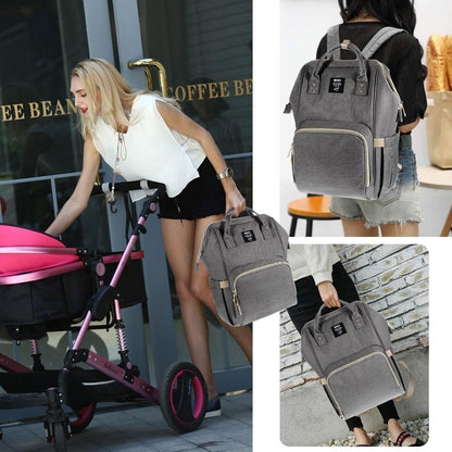 MUIFA Diaper Bag Multi-Function Waterproof Travel Backpack Nappy Bag for Baby Care with Insulated Pockets