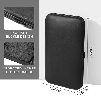 Manicure Set, 18 in 1 Professional Pedicure Kit Stainless Steel Personal Care Nail kit Manicure Portable Nail Clipper Set Tools with Travel Case(Black)