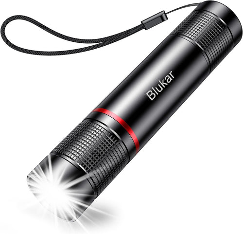 Blukar LED Flashlight Rechargeable, Super Bright Small Handheld Flashlights- Zoomable, Adjustable Brightness, Long Lasting Flash Light, Waterproof Pocket Size Torch Light for Emergency Camping Hiking